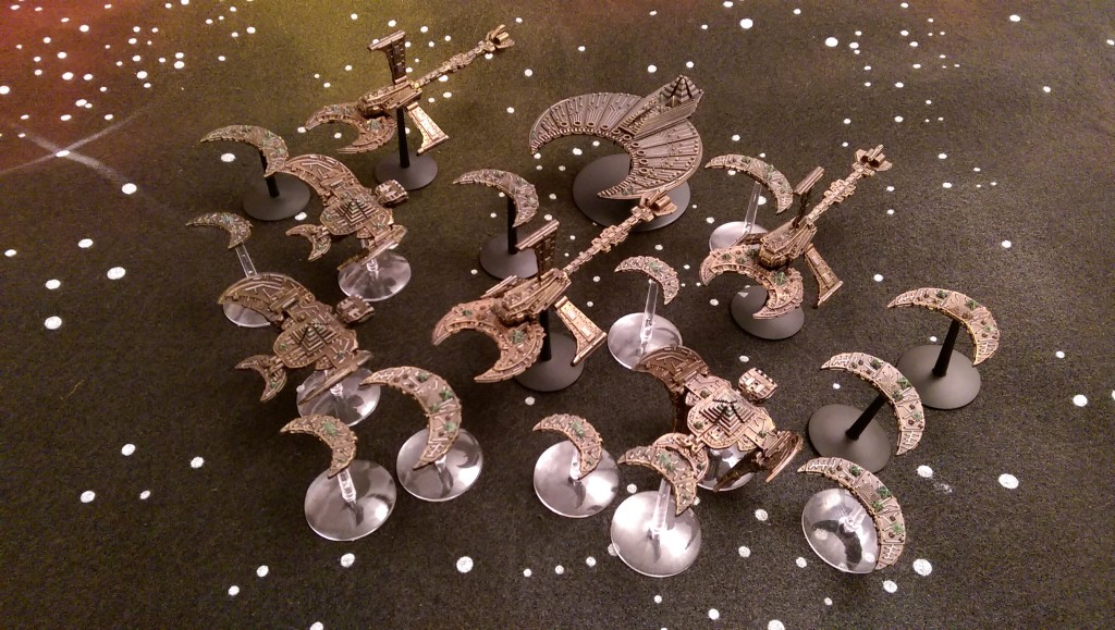 The assembled fleet.